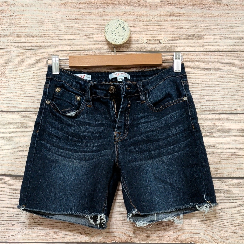 Vigoss Midnight Blue Distressed Women's Shorts